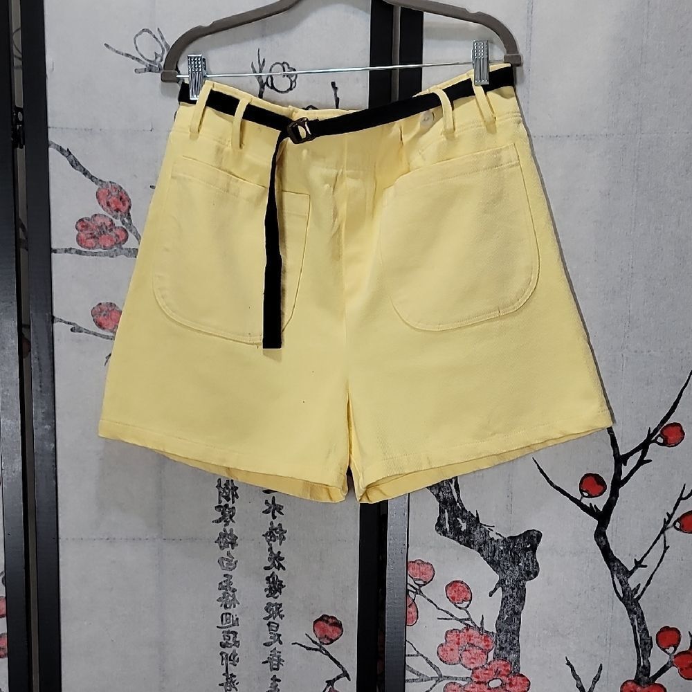 The Frankie Shop High Waist Adjustable Belt Shorts Size Small